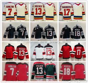 Movie College Ice Hockey Wears Jerseys Stitched 13NicoHischier 30MartinBrodeur 17WayneSimmonds 18DawsonMercer 7DougieHamilton 63JesperBratt Jersey