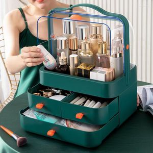 Storage Boxes Large Capacity Cosmetic Make Up Drawer Organizer Portable Jewelry Nail Polish Makeup Container Desktop Sundries Boxs