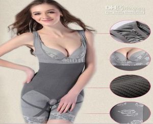 Fashion Natural Bamboo Charcoal Body Shaper Underwear Slim Slimning Suit bodysuits3249888
