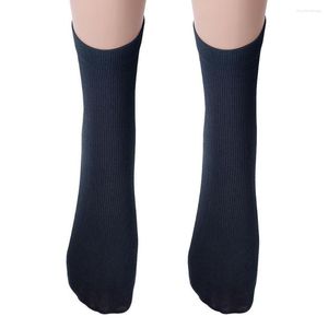 Herrensocken, gehäkelt, Beinwärmer, warme Stiefelmanschetten, Beenwarmers, lange Herren, Baumwolle, Winter, Marineblau, modische Wärmer für Damen