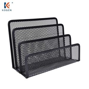 Mesh Desk Organizer Arquivo Pasta de armazenamento de rack Rack Metal Paper Bandey Office