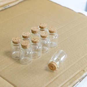 Storage Bottles 6pcs/Lot 30 40mm 15ml Glass With Cork Stopper Crafts Tiny Stash Jars Container Mini Bottle Gift