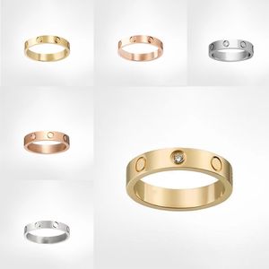 Liebesringe für Herren und Damen, klassische Designer-Ringe, Hochzeitstag, Valentinstag, Verlobungsring, modischer Luxusschmuck