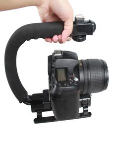 GOSEAR C TYPE Handheld camera stabilisator houder grip flash bracket mount adapter w schoen voor canon nikon sony dslr slr576966