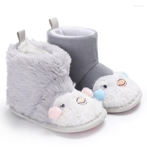 First Walkers E&Bainel Baby Winter Boots Shoes Animal Birds Lovely Infant Floor Super Warm Slip Anti Christmas Booties Soft Sole