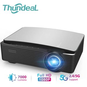 Проекторы Thundeal YG650 Projector Full HD 1080p Большой экранный светодиодный Proyector YG653 K25 2.4G 5G Wi -Fi Android Phone Beamer 3D Video Theatre T221217