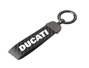 Keychains Carbon Fiber Motorcycle Key Chain Ring voor Ducati 796 795 821 Monster 696 400 Diavel Multistrada Accessories3200454