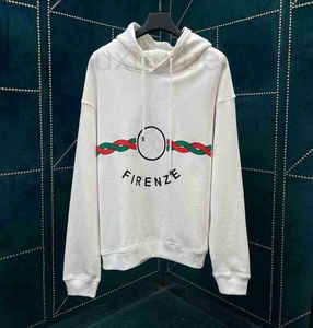 Erkek Hoodies Sweatshirts Tasarımcısı 2022 İlkbahar ve Yaz Yeni G Mektup Kızarmış Hamur Twist Stripe Hoodie Gevşek Moda Erkek Kadınlar A9S0