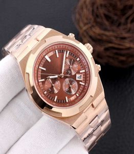 Business de agulha popular Luxo de luxo completo mecânico de seis designers Running Watches Time 904L Fine Steel Men Watch S0CX