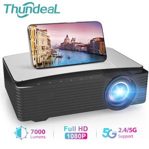 Projektoren ThundeaL YG650 K25 Projektor Full HD 1080P Großbildschirm LED Proyector YG653 5G 2,4G WIFI Android Telefon Beamer 3D Video Theater T221216
