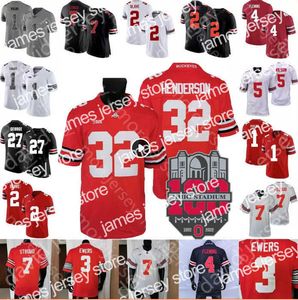 Maglie da calcio Ohio State Buckeyes Maglia da calcio College CJ Stroud TreVeyon Henderson Jaxon Smith-Njigba Marvin Harrison Jr. Williams Egbuka Eichenberg