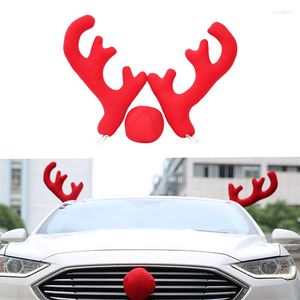 Dekoracje wnętrz samochod Universal Christmas Atler Cover Prezent Prezent Reindeer Nose Decoration