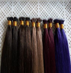 Indian Remy Nano Hair Extensions 16quot18quot20quot22quot24quot 1gs 100gpk Indian Remy Human Micro Nano Rings Tips Hair4374423
