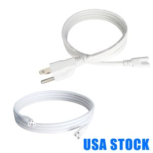 LED -rör AC Power Supply Cable Us Extension Cord Adapter On/Off Switch Plug för glödlampa Tube 1ft 2ft 3,3ft 4ft 5ft 6ft 6,6 ft 100 Pack usalight