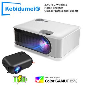 Проекторы Wi -Fi Mini Projector Smart TV Portable Home Theatre Cinema Cinema Outdoor Sync Phone Led Proctors 4K 1080p HD для фильма для T221216