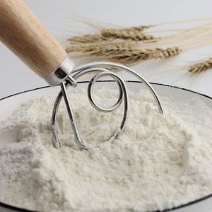 13 Zoll dänischer Schneebesen Teig Schneebesen Spule Rührwerk Werkzeug Brot Mehl Mixer Holzgriff Backzubehör Küchenhelfer CPA4482 bb1216