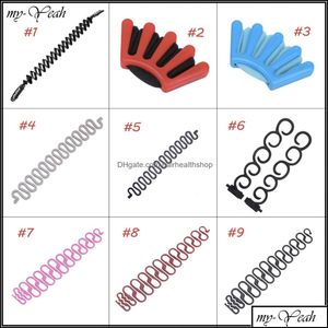 Braiders 9 Styles Lady French Hair Braiding Tool Weave Braider Roller Twist Styling Diy Accessories Drop Delivery Products Care Dhqse