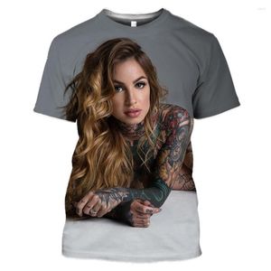 Camisetas masculinas camisa impressa 3D Mulheres mulheres sexy harajuku moda alternativa streetwear casual moda hiphop o-decote roupas de camiseta