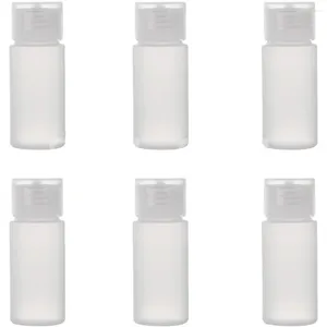 Bottiglie di stoccaggio 5/10PCS Bottiglia di lozione di plastica vuota con tappi flip top Comprimibile PE Contenitore da viaggio Liquid Shamboo Fiala di riempimento 10ml 20ml