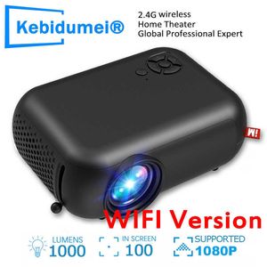 Проекторы мини-проектор Wireless Wi-Fi Travel Camping 1080p Проекторы 4K 2.4G ТВ.