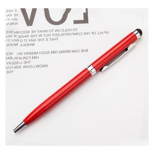 Ballpoint Pens Touch Sn Pen Metal Durable 1.0Mm Fashion Oil Writing Supplies Advertising Gift Wvt1775 Drop Delivery Office School Bu Dhjch