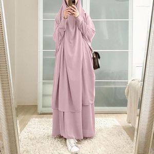 Abbigliamento etnico Etosell Abito Hijab musulmano con cappuccio da donna Eid Preghiera Indumento Jilbab Abaya Lungo Khimar Copertura completa Ramadan Abito Abaya islamico