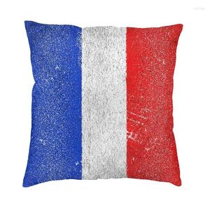 Pillow Fashion Retro Französisch Flaggen Wurst Häuser Dekoration 3D doppelseitig Print Frankreich National Pride Cover für Sofa