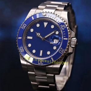 Perfect Man 18K Platinum Автоматический механический календарь часы 40 мм диаметром платиновый синий циферблат 904L Керамический сапфир 116619 фунтов
