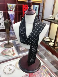 Scarves 2022 High-end designer classic print autumn/winter women's silk scarf handbag hairband size 6x105cm