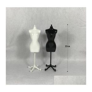 Mannequin 2 svart vit kvinna för docka/ monster/ kläder DIY Display födelsedagspresent 320 Q2 Drop Leverans smycken Förpackning Dhjhx
