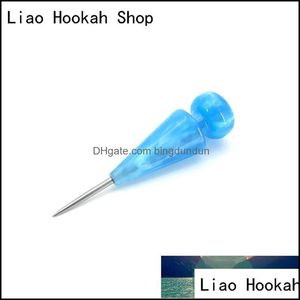 Tillbeh￶r Ny styl shisha piercing plug -verktyg aluminium folie poker puncher vatten pipe vattenpipa sheesha chicha narguile r￶kning drop d ot60l