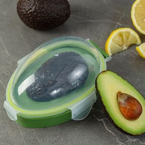 Förvaringsflaskor kök matlåda avokado rymdbesparande container grönsaksorganisatör återanvändbar plastfruktbehållare skarpare