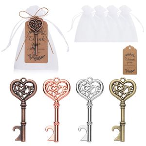 Prezenty Favor Love Key Bottle Otwieracz Wisiorka Kreatywna dekoracja ślubna materiały fabryczne hurtowe lx5345