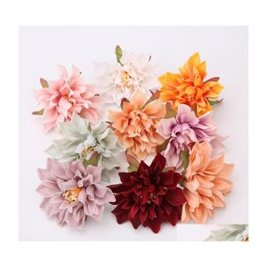 Decorative Flowers Wreaths 10/20 Pcs/Batch Artificial Tip Flower Head Silk Fake Wedding Birthday Party Decoration Product Selling Dhpls