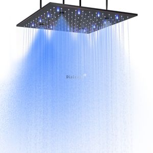 Sanitärvaror Lyxiga badrumstillbehör LED Duschhuvudtemperatur med lätt justerbar duschhuvudhållare