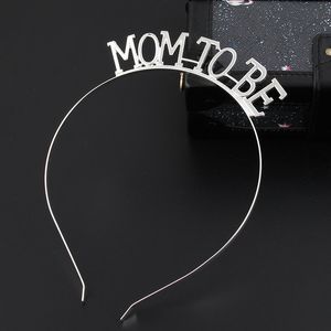 Mom To Be Tiara Crown Headband for Baby Shower Boy Girl Gender Reveal Party Pregnancy Announcement Decorations Ideas Supplies