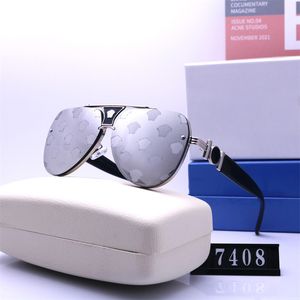 Herren-Luxus-Designer-Sonnenbrille, Damen-Kopfdruck, Outdoor-Drive-Sonnenbrille, modische Vollformat-Adumbral-Schutzbrille mit Sonnenbrillenbox