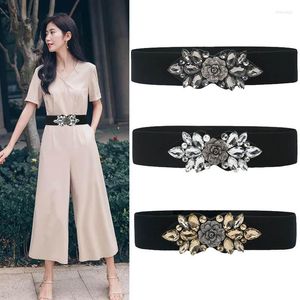 Cintos de estilo coreano Elastic para mulheres combatentes de decoração de decoração de decoração Moda versátil show thin Cummerbund