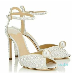 2022 shoes wedding shoes high-end Cinderella bride rhinestone pearl women's fashion large size small size 35-40