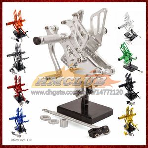Motorcycle Adjustable CNC Foot Rest Footpeg Rear Set Pedal For SUZUKI SV650S SV1000S SV 650S 1000S 2000 2001 2002 2003 04 05 06 07 CNC Foot Pegs Footrest Rearset 8Colors