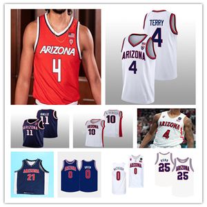 NCAA Arizona Wildcats College Basketball Jersey Azuolas tubelis oumar ballo Steve Kerr Kriisa Courtney Ramey Pelle Larsson Cedric Henderson Jr. Bennedict Mathurin