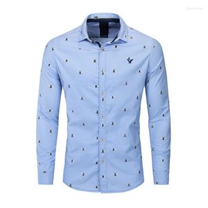 Camisas casuais masculinas 2022 MODAS MONE ABELHA CAMISRA DO VESTIDO SOCIAL DO CLOGON DRESSA CAMISA MASCULINA ROPOS DE TOP FM223