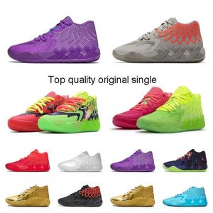 Stiefel LaMelo Ball 1 MB.01 Basketballschuhe Sneaker Schwarz Weiß Silber Blast Buzz City LO UFO Not From Here Queen City Rick and Morty Rock