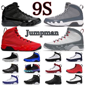 9 Jumpman 9s men women basketball shoes mens sport sneakers Chile Red Bred Cool Grey Anthracite outdoor sneaker trainers size 40-47