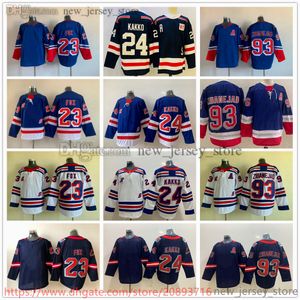 Movie College Ice Hockey Wears Jerseys Stitched 93MikaZibanejad 23AdamFox 24KaapoKakko 31IgorShesterkin 99WayneGretzky 75RyanReaves men Blank Jersey