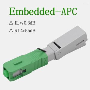 Glasfaserausrüstung 50PCS SC APC FTTH Fast Connector Singlemode Quick