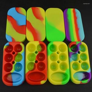 Storage Bottles Silicone Wax Containers Big Jar Dab Box 6 1 Contianer Nonstick Silica 4ml 10ml For E Solid