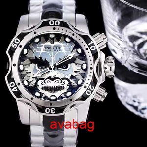 Нарученные часы высококачественные моды с большим наблюдателем большой фрикадельки Большой циферблат Dragon Head Hip Hop Series Heavy Men's Watch Watchs Designer