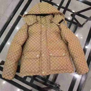 Erkekler Down Parkas Tasarımcı Erkekler Down Parkas Thich Jacquard Downs Ceket Sıcak kapüşonlu gevşek cepli paltolar Erkek kadın büyük boy 3xl 5xl amsd