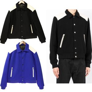 Giubbotto bomber da uomo hip-hop Lettere di moda Giacche da ricamo Cappotto per uomo Giacca da moto splicing da donna Cappotti da baseball casual Abbigliamento